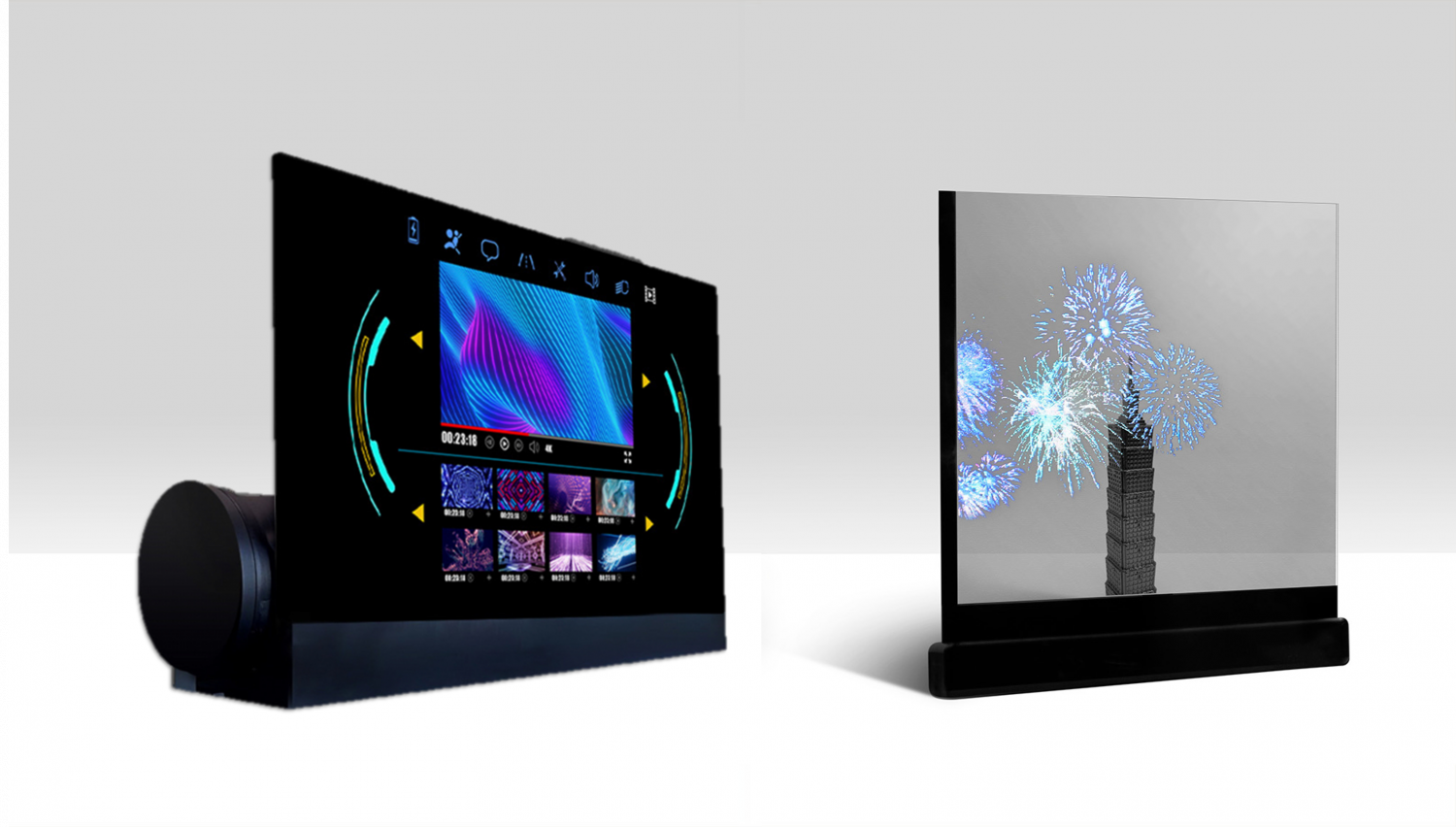 可卷式、折迭性、高透明